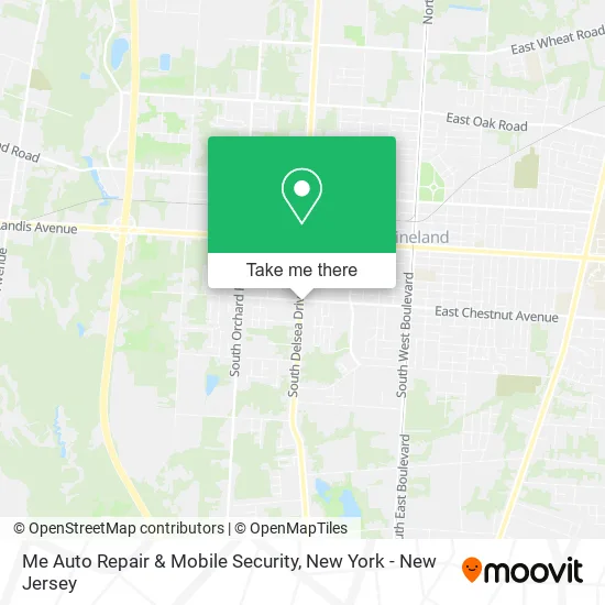 Me Auto Repair & Mobile Security map