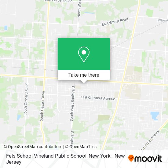 Mapa de Fels School Vineland Public School