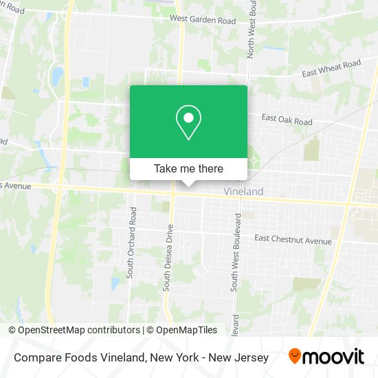 Compare Foods Vineland map