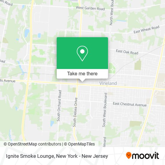 Mapa de Ignite Smoke Lounge