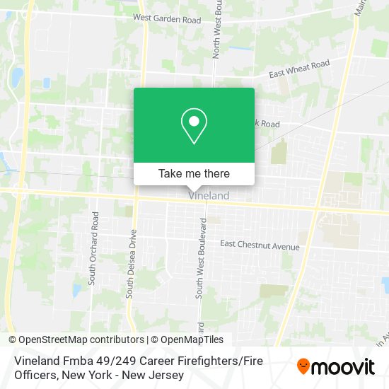 Vineland Fmba 49 / 249 Career Firefighters / Fire Officers map