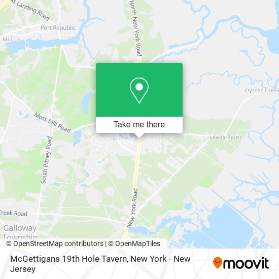 Mapa de McGettigans 19th Hole Tavern