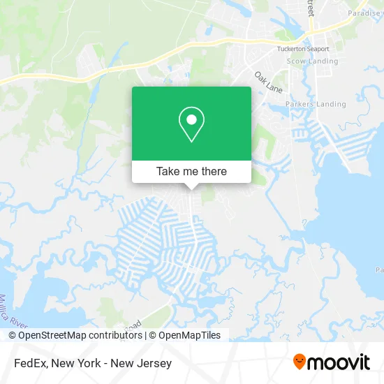 FedEx map