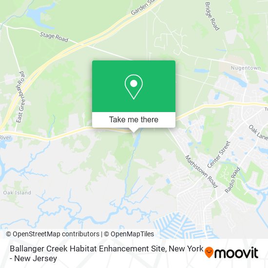 Ballanger Creek Habitat Enhancement Site map