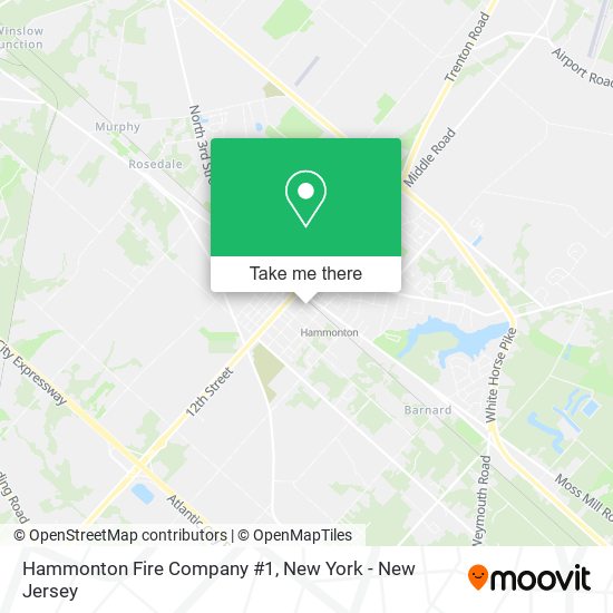 Hammonton Fire Company #1 map