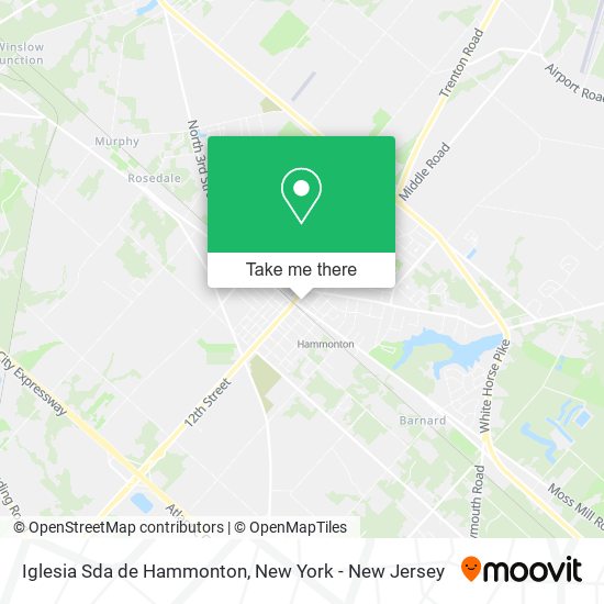Iglesia Sda de Hammonton map