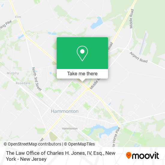 Mapa de The Law Office of Charles H. Jones, IV, Esq.