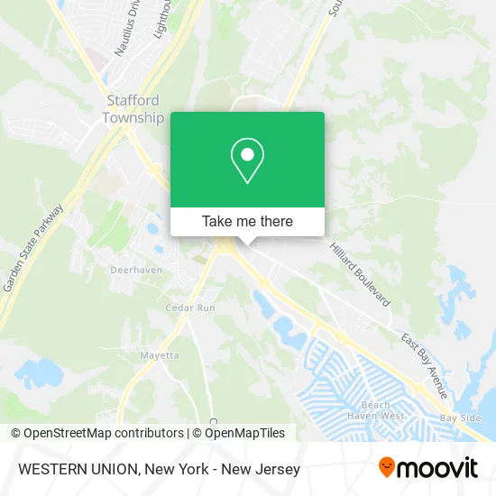 WESTERN UNION map