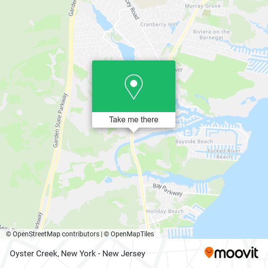 Oyster Creek map