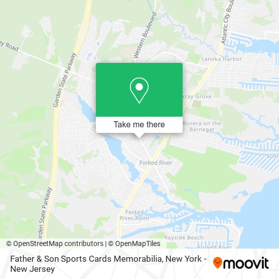 Father & Son Sports Cards Memorabilia map