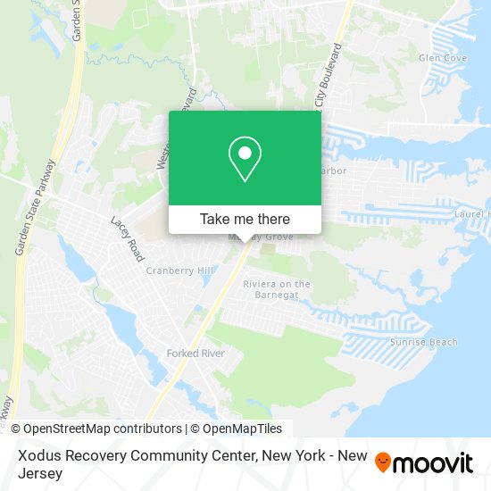 Mapa de Xodus Recovery Community Center
