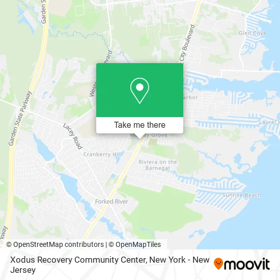 Xodus Recovery Community Center map