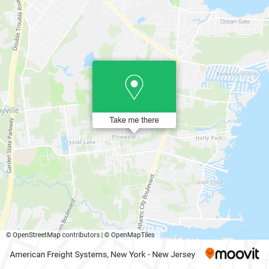 American Freight Systems map