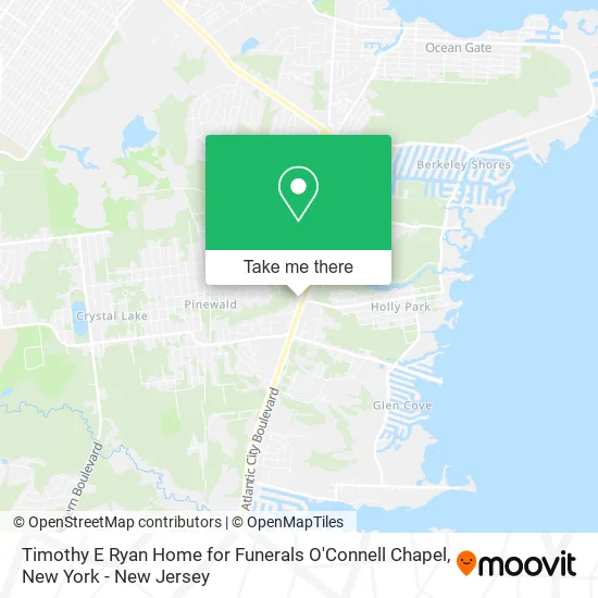 Timothy E Ryan Home for Funerals O'Connell Chapel map