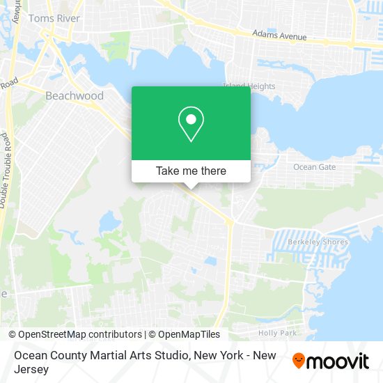 Ocean County Martial Arts Studio map