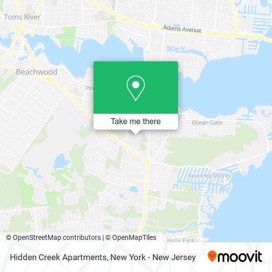 Hidden Creek Apartments map