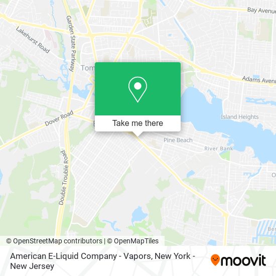 American E-Liquid Company - Vapors map