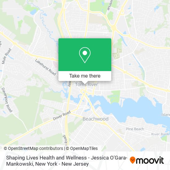 Shaping Lives Health and Wellness - Jessica O'Gara-Mankowski map