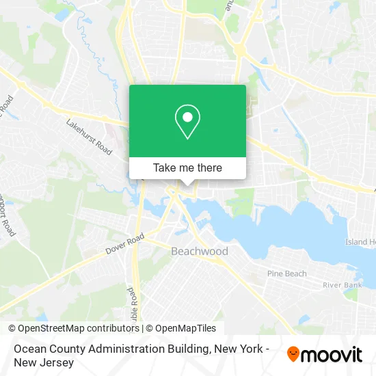 Ocean County Administration Building map
