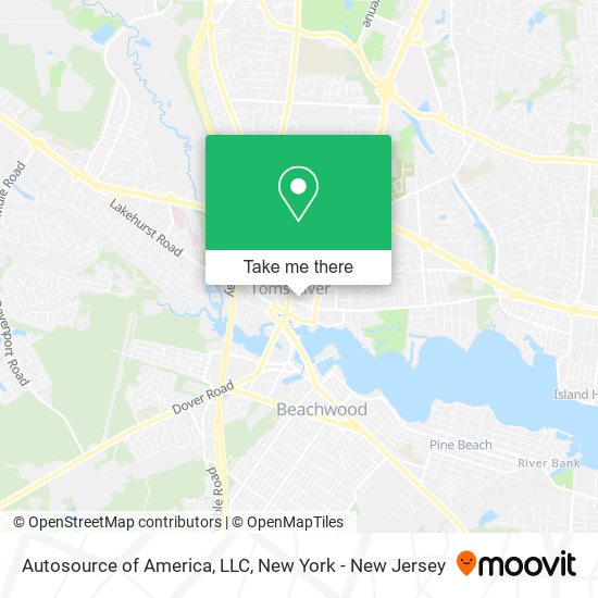 Mapa de Autosource of America, LLC