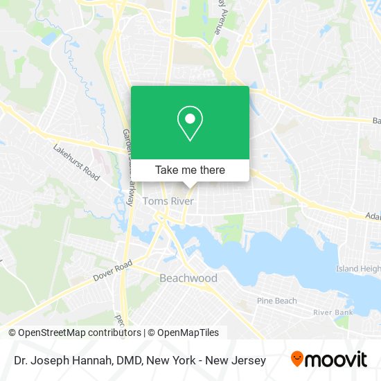 Mapa de Dr. Joseph Hannah, DMD