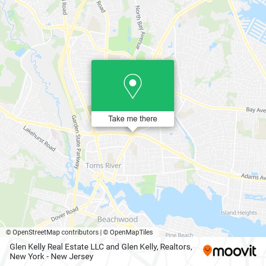 Mapa de Glen Kelly Real Estate LLC and Glen Kelly, Realtors