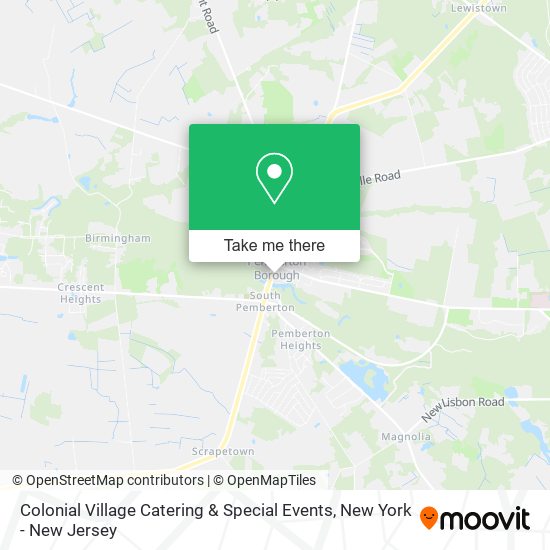 Mapa de Colonial Village Catering & Special Events