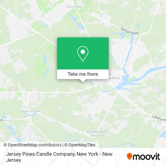 Mapa de Jersey Pines Candle Company