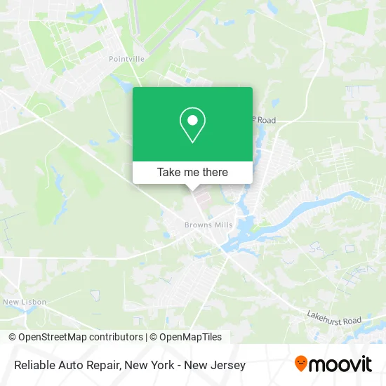 Reliable Auto Repair map