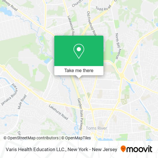 Mapa de Varis Health Education LLC.