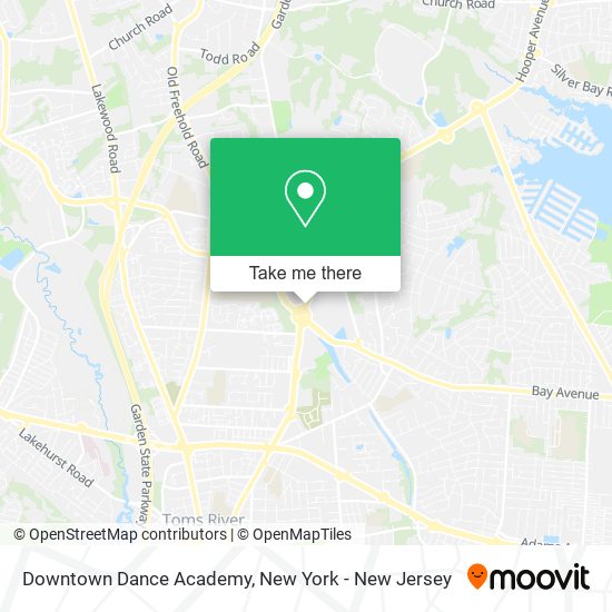 Mapa de Downtown Dance Academy