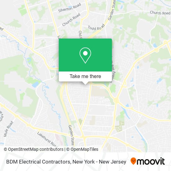 BDM Electrical Contractors map