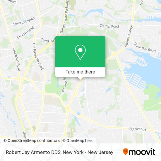 Robert Jay Armento DDS map