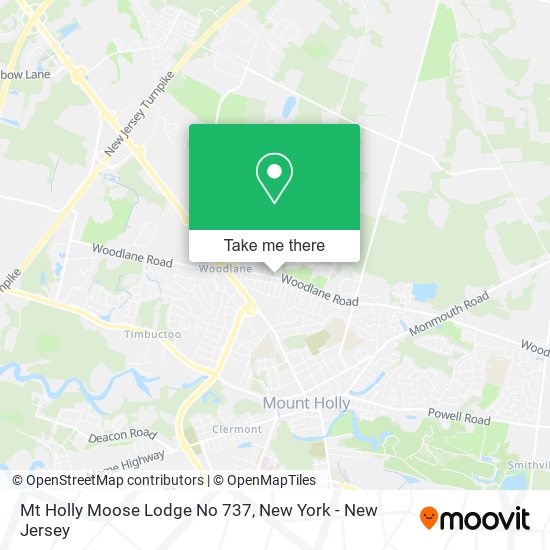 Mt Holly Moose Lodge No 737 map