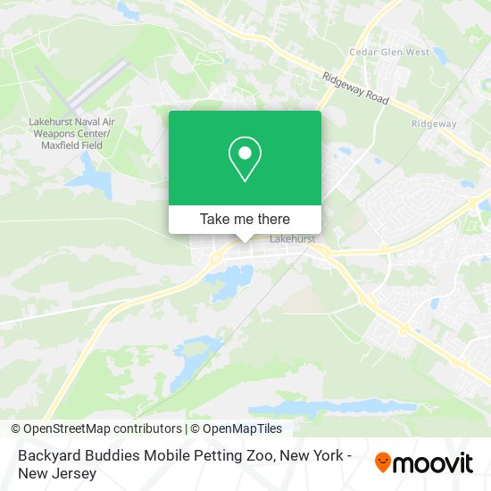 Mapa de Backyard Buddies Mobile Petting Zoo