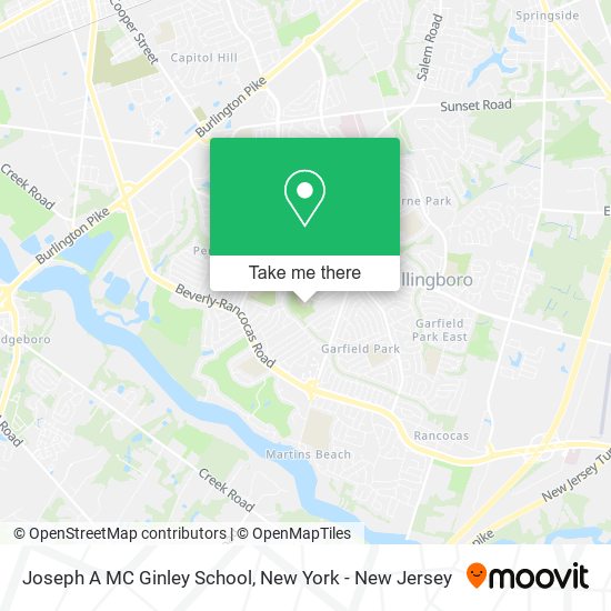 Joseph A MC Ginley School map