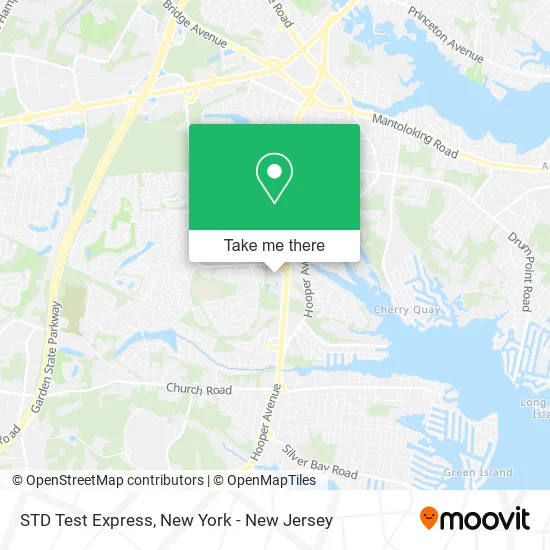 STD Test Express map