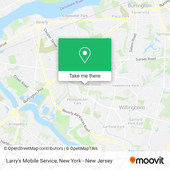 Larry's Mobile Service map