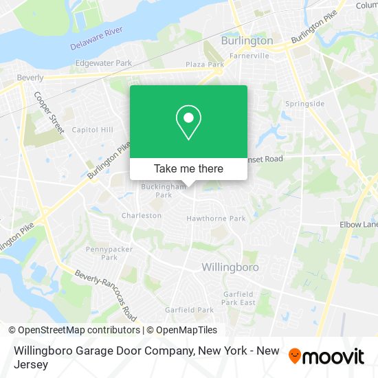 Willingboro Garage Door Company map