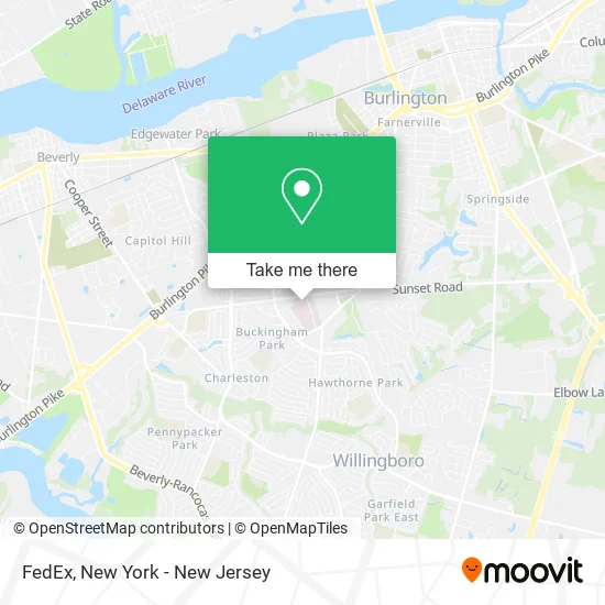 FedEx map
