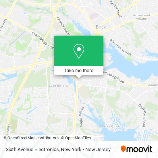 Mapa de Sixth Avenue Electronics