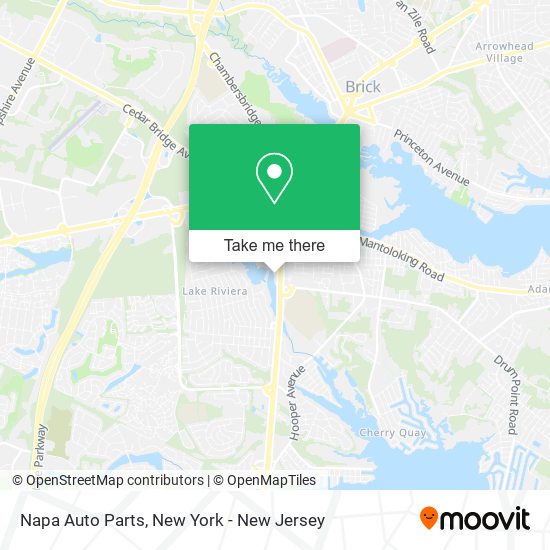 Mapa de Napa Auto Parts