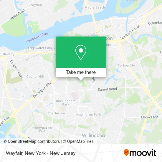 Wayfair map