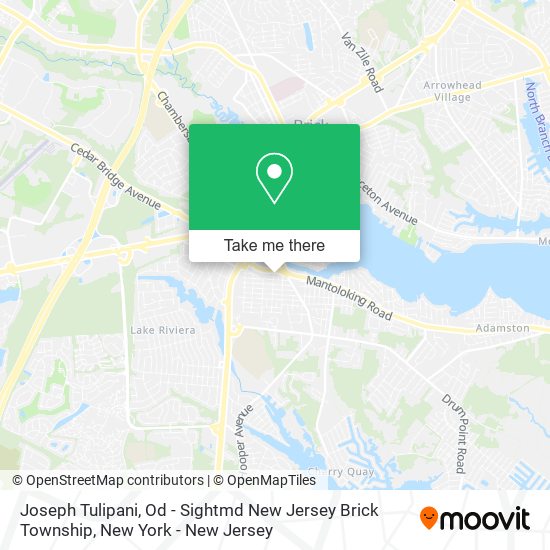 Mapa de Joseph Tulipani, Od - Sightmd New Jersey Brick Township