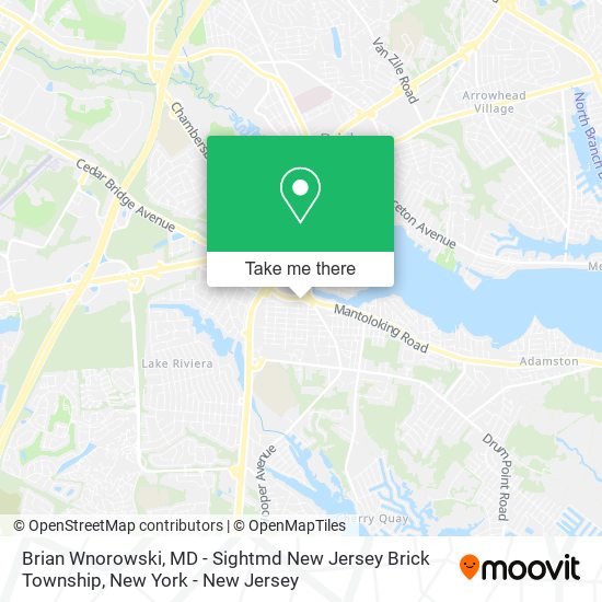Brian Wnorowski, MD - Sightmd New Jersey Brick Township map