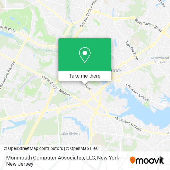 Mapa de Monmouth Computer Associates, LLC