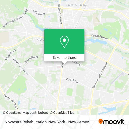 Mapa de Novacare Rehabilitation