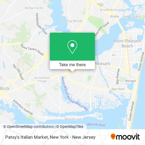 Patsy's Italian Market map