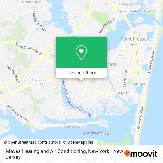 Maves Heating and Air Conditioning map