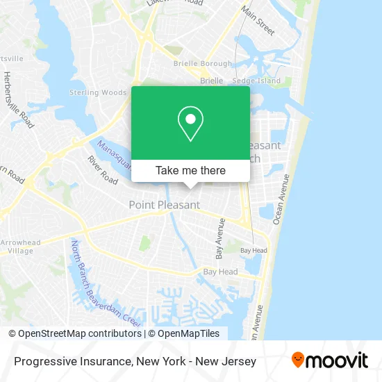 Progressive Insurance map